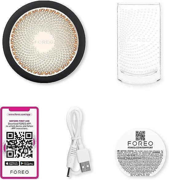 Urządzenie do odmładzania i głębokiego nawilżenia skóry - Foreo UFO 3 Deep Hydration Face Device Black — Zdjęcie N4