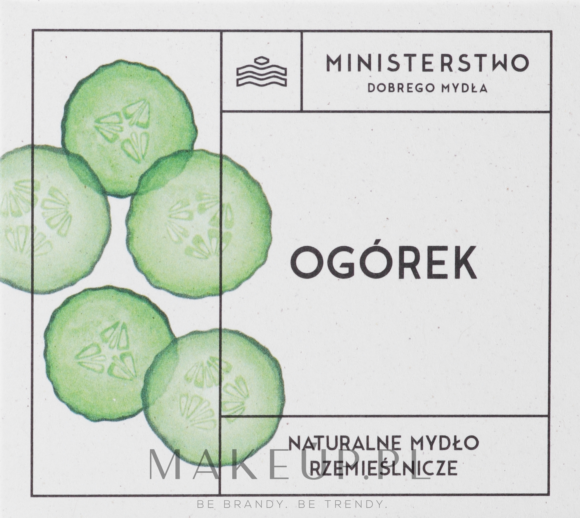 Mydło w kostce Ogórek - Ministerstwo Dobrego Mydła — Zdjęcie 100 g