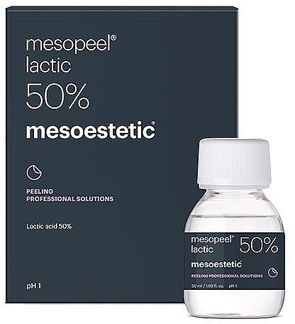 Powierzchowny peeling mleczny 50% - Mesoestetic Mesopeel Lactic 50% — Zdjęcie N2