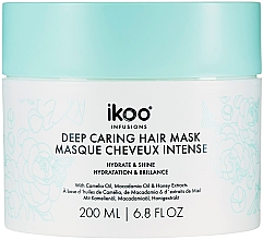 Nawilżająca i nabłyszczająca maska ​​do włosów - Ikoo Infusions Deep Caring Hair Mask Hydrate & Shine — Zdjęcie N1