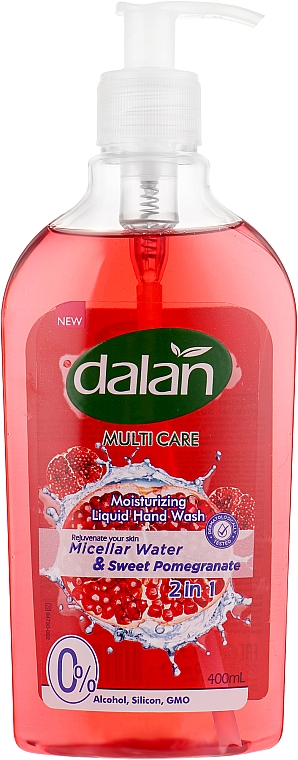 Nawilżające mydło w płynie Woda micelarna i słodki granat - Dalan Multi Care Micellar Water & Sweet Pomegranat