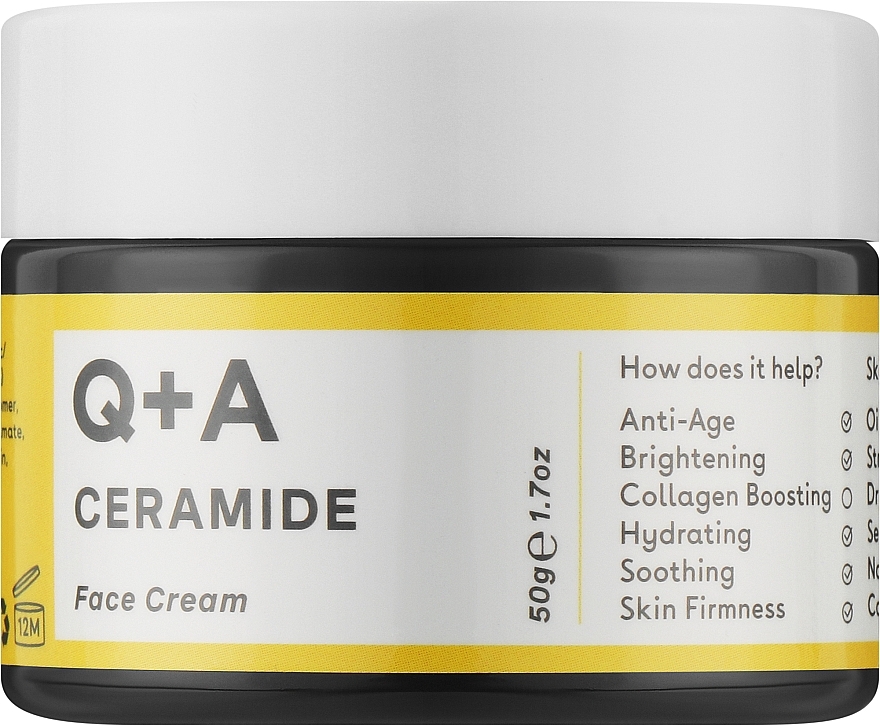Krem do twarzy na dzień - Q+A Ceramide Barrier Defense Face Cream 