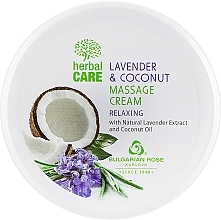 Kup PRZECENA Relaksujący krem ​​do masażu - Bulgarian Rose Herbal Care Lavender & Cococnut Massage Cream *