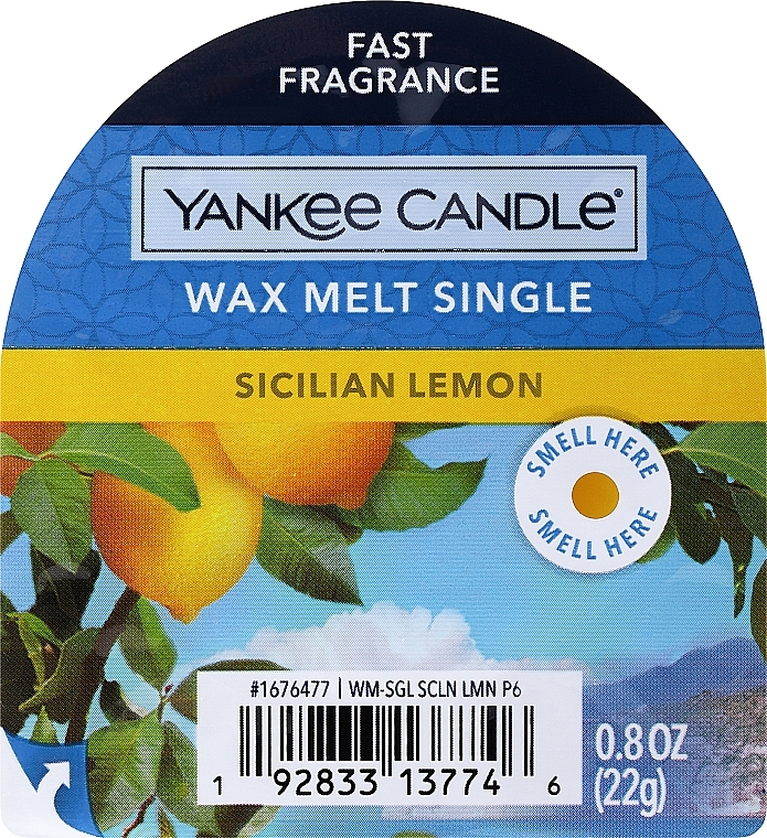 Wosk zapachowy - Yankee Candle Wax Melt Sicilian Lemon Tarts — Zdjęcie N1