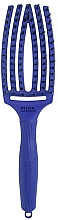 Zakrzywiona szczotka do włosów z włosiem kombinowanym - Olivia Garden Fingerbrush Tropical Blue — Zdjęcie N1