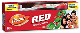 Kup Zestaw - Dabur Red (toothbrush/1pc + toothpaste/200g)