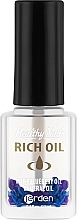 Oliwka do skórek i paznokci z suszonymi kwiatami - Jerden Healthy Nails Rich Oil — Zdjęcie N1