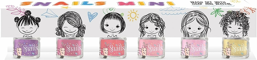 Zestaw lakierów do paznokci dla dzieci (6 x nail polish/7ml) - Snails Mini Bebe — Zdjęcie N1