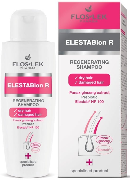 Specjalistyczny szampon regeneracyjny do włosów suchych i zniszczonych - Floslek ELESTABion R Regenerative Shampoo Dry And Damaged Hair — Zdjęcie N1