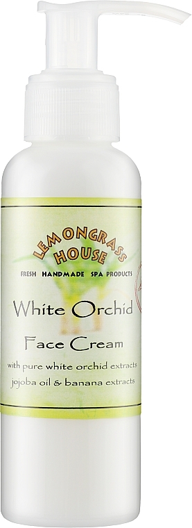 Krem do twarzy z dozownikiem Biała Orchidea - Lemongrass House White Orchid Face Cream — Zdjęcie N2