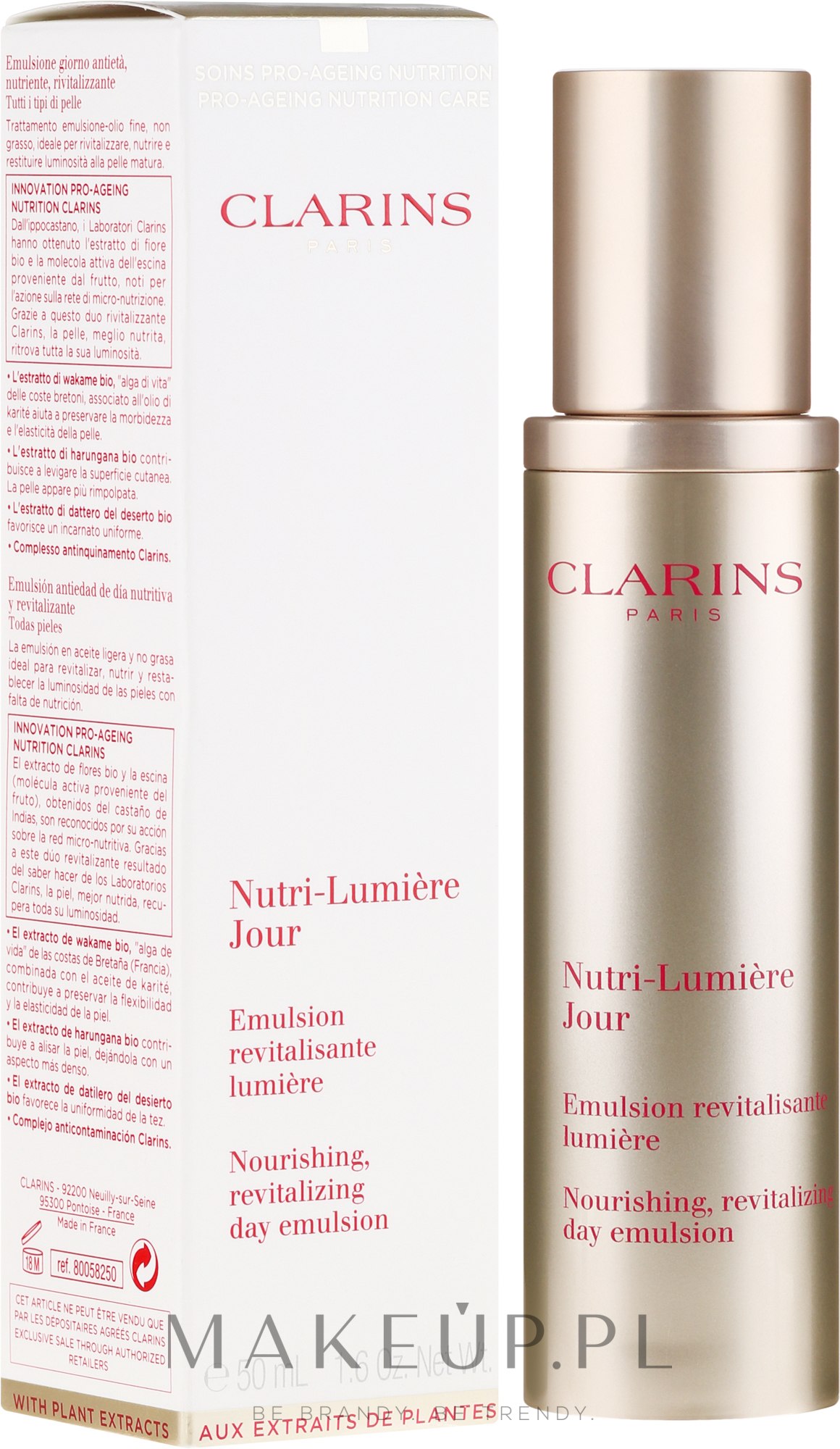 Emulsja do twarzy - Clarins Nutri-Lumière Jour Nourishing Rejuvenating Day Emulsion — Zdjęcie 50 ml