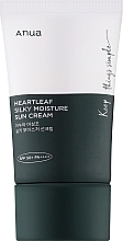 Krem przeciwsłoneczny do skóry wrażliwej, SPF 50+ PA++++ - Anua Heartleaf Silky Moisture Sun Cream — Zdjęcie N1