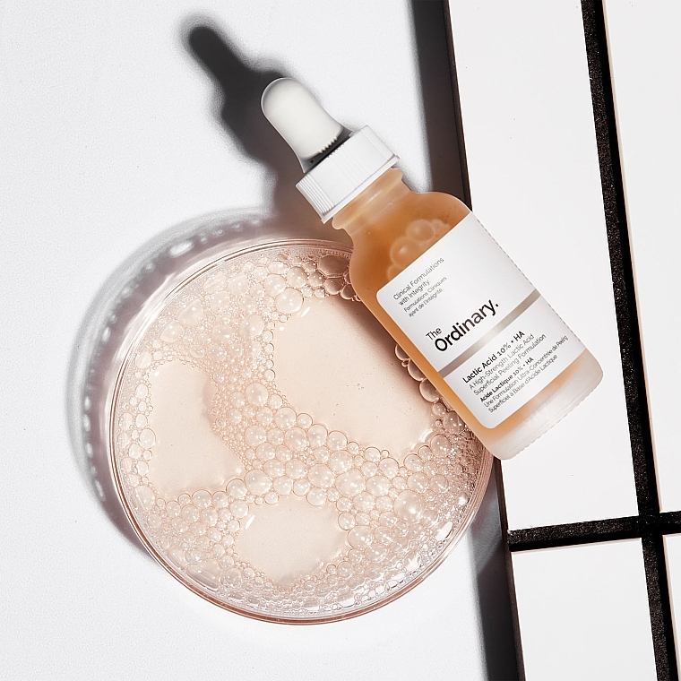 The Ordinary Lactic Acid 10% + HA 2% - Serum peelingujące do twarzy z kwasem mlekowym HA 2% — Zdjęcie N5