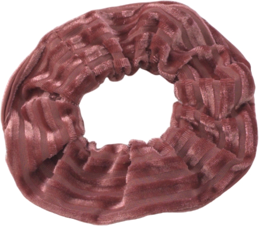 Aksamitny gumka do włosów, w różowe paski - Lolita Accessories — Zdjęcie N1