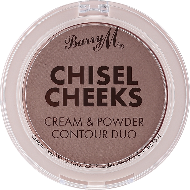 Paleta do konturowania - Barry M Chisel Cheeks Cream & Powder Contour Duo — Zdjęcie N1