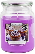 Świeca zapachowa w szkle Deser jagodowy - Bispol Limited Edition Scented Candle Blueberry Desert — Zdjęcie N1