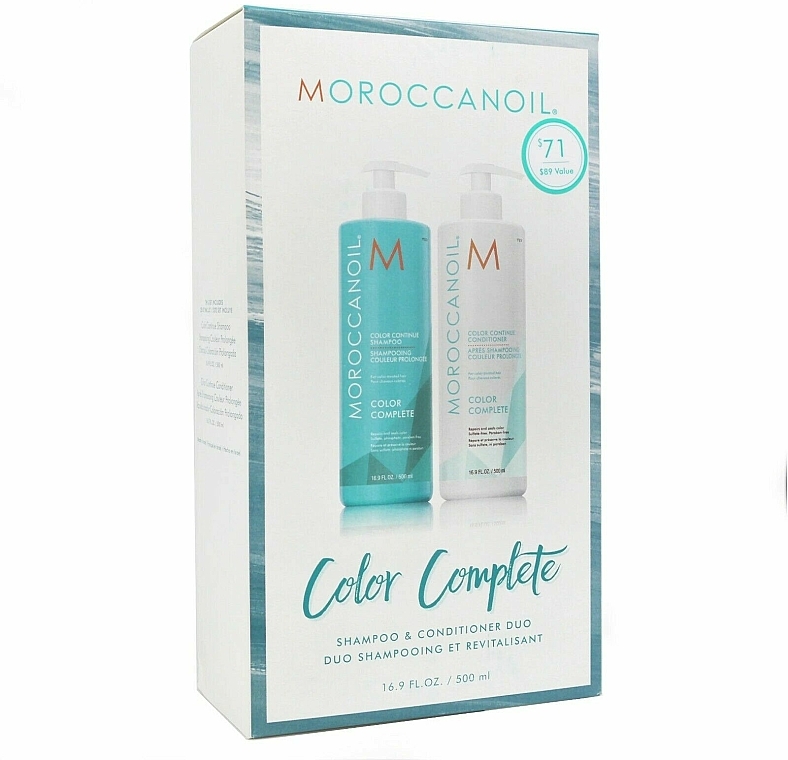 Zestaw - Moroccanoil Color Complete (shmp/250ml + h/cond/250ml) — Zdjęcie N1