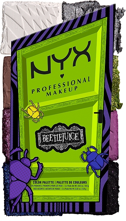 Paleta do makijażu - NYX Professional Makeup Beetlejuice Color Palette — Zdjęcie N3