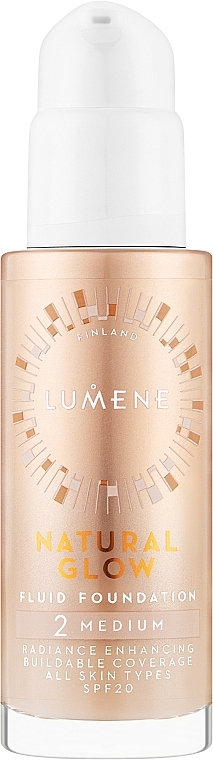 PRZECENA! Fluid koloryzujący do twarzy - Lumene Natural Glow Fluid Foundation SPF20 * — Zdjęcie N1