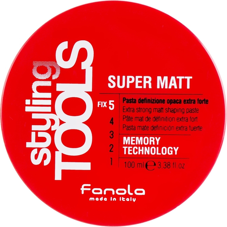 Matowa pasta mocno utrwalająca włosy - Fanola Tools Super Matt Paste