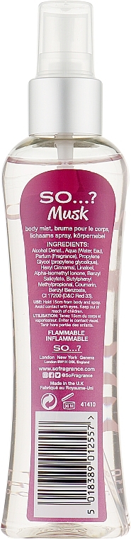 Spray do ciała - So…? Musk Body Mist — Zdjęcie N2