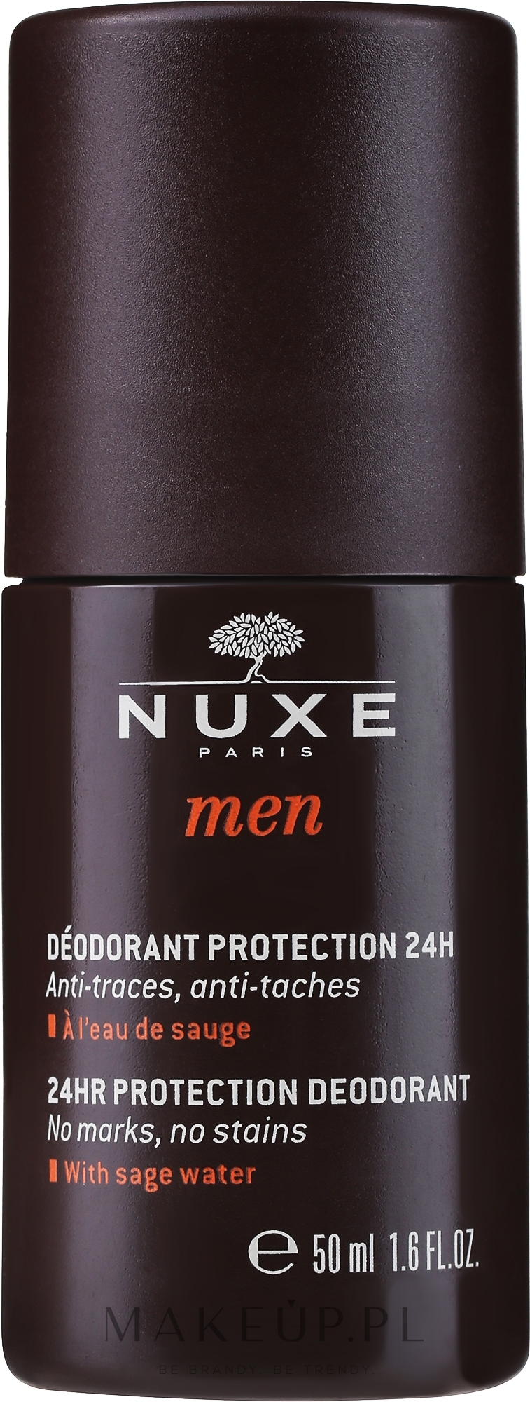 Dezodorant w kulce dla mężczyzn - Nuxe Men 24H Protection Deodorant — Zdjęcie 50 ml