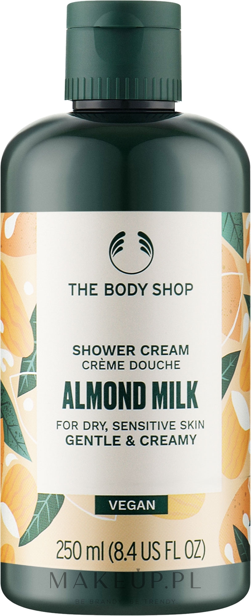Krem-żel pod prysznic - The Body Shop Vegan Almond Milk Gentle & Creamy Shower Cream — Zdjęcie 250 ml