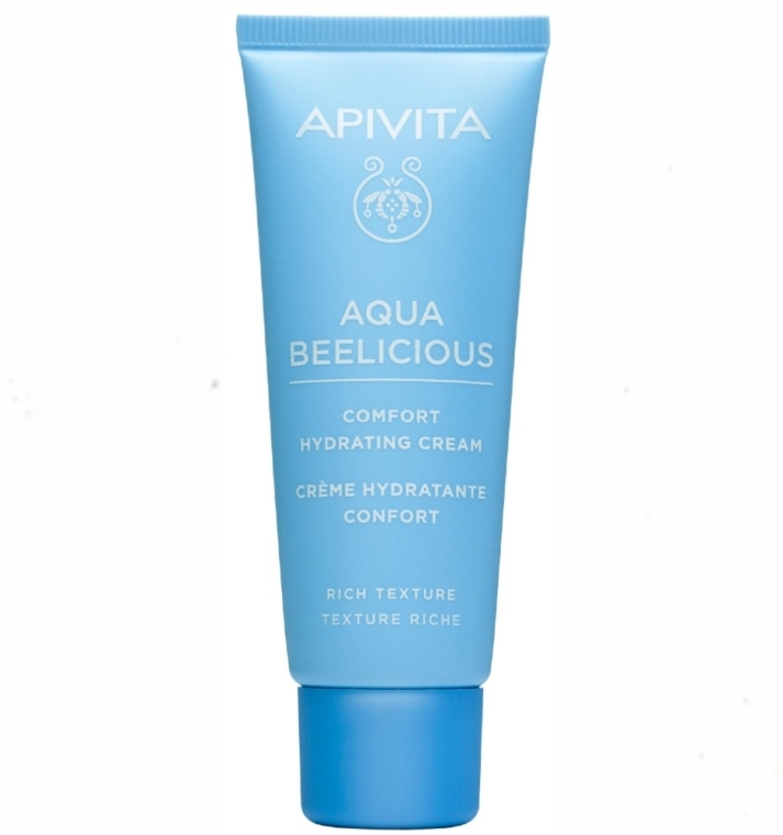 Delikatny nawilżający krem o bogatej konsystencji - Apivita Aqua Beelicious Comfort Hydating Cream Rich Texture — Zdjęcie N1