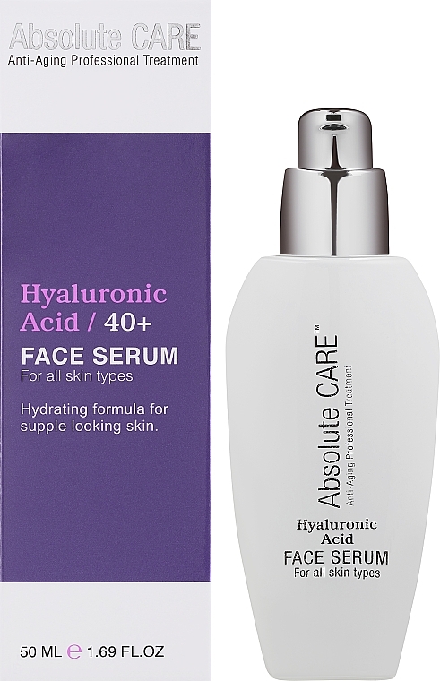 Serum do twarzy z kwasem hialuronowym - Absolute Care Hyaluronic Acid Serum  — Zdjęcie N2