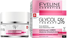 Kup Korygujący krem do twarzy przeciw zmarszczkom - Eveline Cosmetics Glycol Therapy Face Kream Night