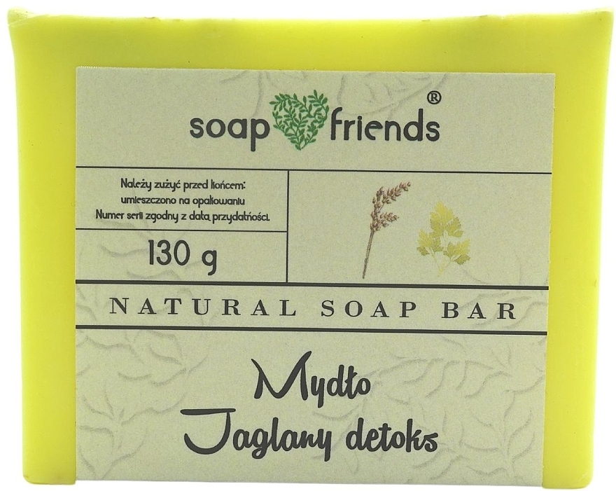 Glicerynowe mydło w kostce Jaglany detoks - Soap&Friends — Zdjęcie N1