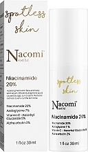 Niacynamidowe serum do twarzy rozjaśniające plamy - Nacomi Next Level Niacinamide 20% — Zdjęcie N2
