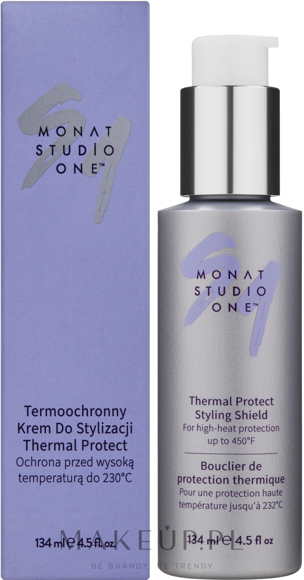 Termoochronny krem ​​do stylizacji włosów - Monat Studio One Thermal Protect Styling Shield — Zdjęcie 134 ml