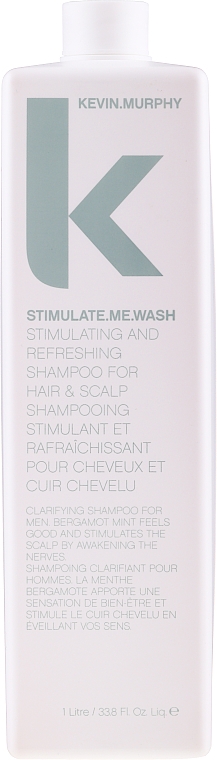 Stymulujący szampon odświeżający do włosów i skóry głowy dla mężczyzn - Kevin.Murphy Stimulate-Me Wash Shampoo — Zdjęcie N3