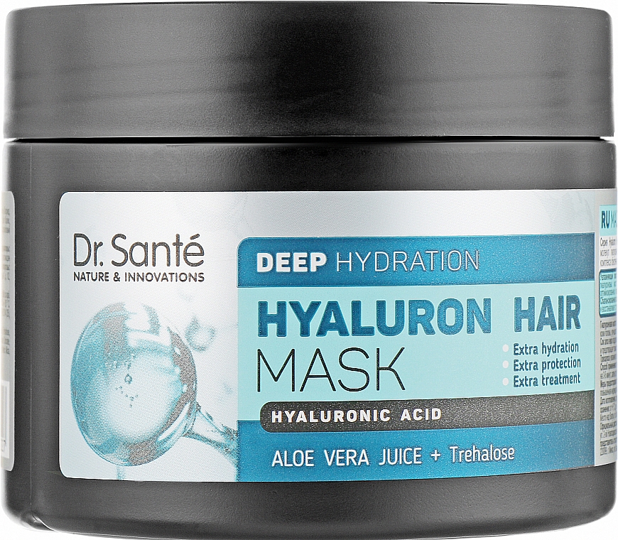 Maska do głębokiego nawilżania włosów - Dr Sante Hyaluron Hair Deep Hydration Mask — Zdjęcie N1