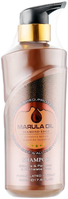 Szampon do włosów z olejkiem marula - Clever Hair Cosmetics Marula Oil Intensive Repair Moisture Shampoo