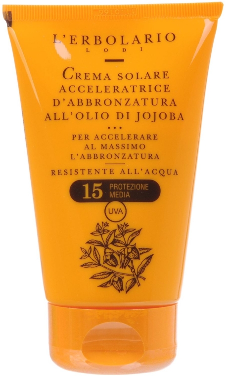 Krem przyspieszający opalanie Olej jojoba (SPF 15) - L'Erbolario Crema Solare Acceleratrice D'Abbronzatura All'Olio Di Jojoba — Zdjęcie N2