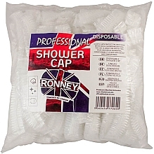 Jednorazowy czepek pod prysznic, biały - Ronney Professional Disposable Shower Cap — Zdjęcie N2