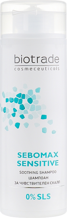 Bezsiarczanowy łagodny szampon do wrażliwej i podrażnionej skóry głowy - Biotrade Sebomax Sensitive Shampoo — Zdjęcie N2