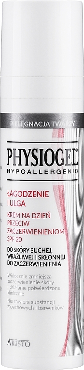 WYPRZEDAŻ Kojący krem do skóry suchej, wrażliwej i skłonnej do zaczerwienień SPF20 - Physiogel Calming Relief Anti-redness Day Cream * — Zdjęcie N1