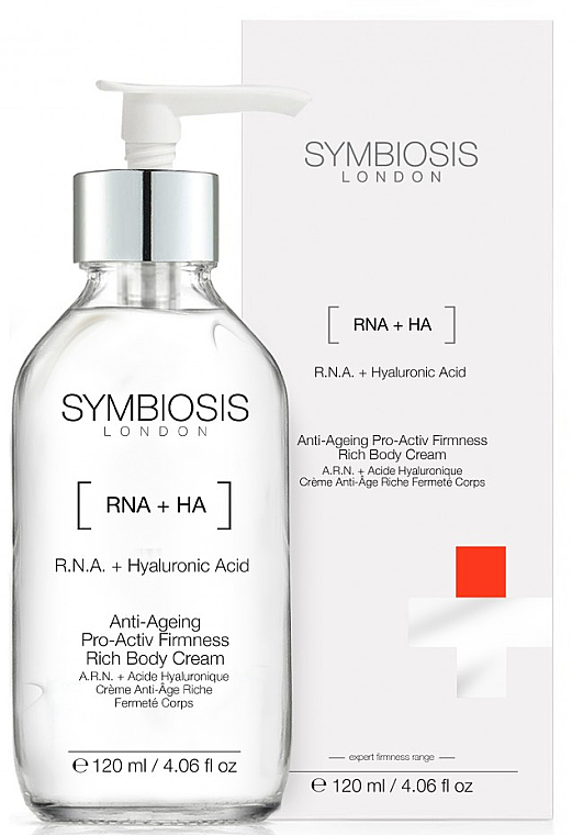 Przeciwstarzeniowy krem ujędrniający do ciała RNA i kwas hialuronowy - Symbiosis London Anti-Ageing Pro-Activ Firmness Rich Body Cream — Zdjęcie N1