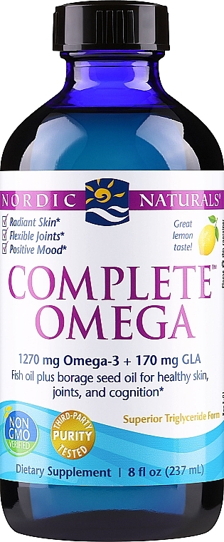 Kompleks kwasów Omega w płynie - Nordic Naturals Complete Omega Lemon  — Zdjęcie N1