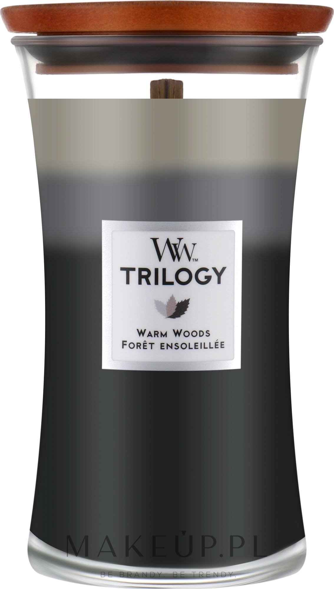 Świeca zapachowa w szkle - WoodWick Hourglass Trilogy Candle Warm Woods — Zdjęcie 610 g