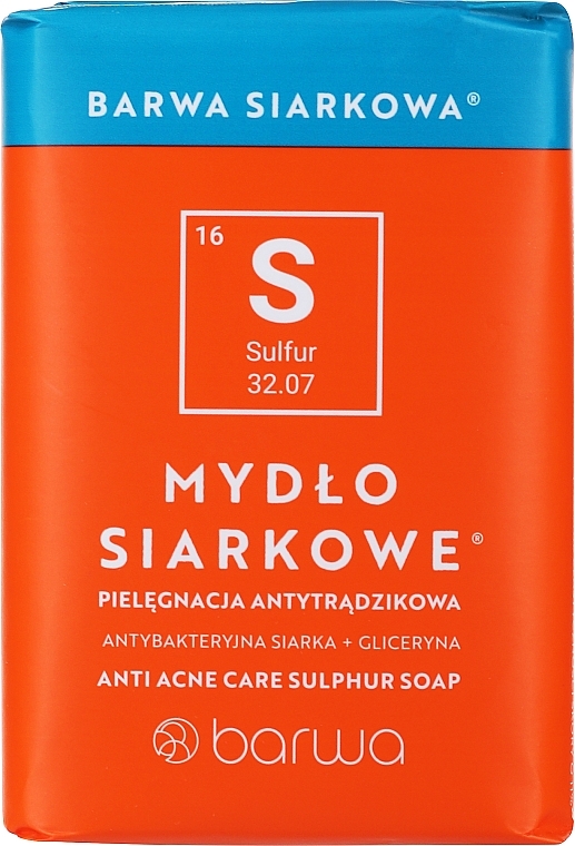 Antytrądzikowe mydło siarkowe - Barwa Anti-Acne Sulfuric Soap