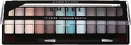 Paleta cieni do powiek - Magic Studio 12 Color Eyeshadow Palette Smoke — Zdjęcie N1