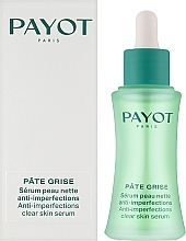 Serum przeciw niedoskonałościom - Payot Pate Grise Concentre Anti-imperfections Clear Skin Serum — Zdjęcie N2