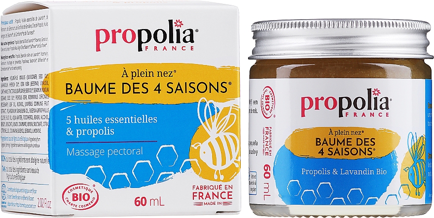 Balsam 4 pory roku - Propolia 4 Seasons Balm Propolis & Lavandin Bio — Zdjęcie N2