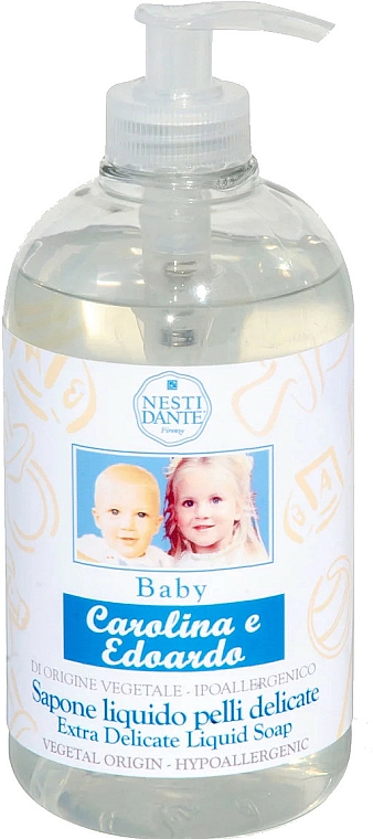 Mydło w płynie dla dzieci - Nesti Dante Carolina & Edoardo Extra Delicate Baby Liquid Soap — Zdjęcie N1