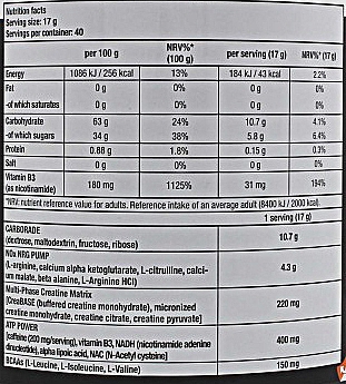 Suplement diety o smaku winogronowym - BioTechUSA Nitrox Therapy — Zdjęcie N4