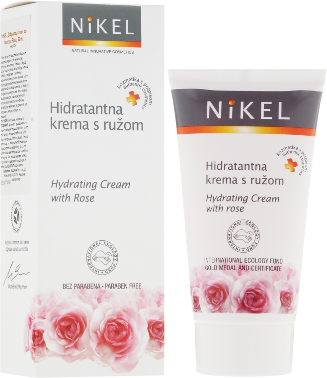 Nawilżający krem z różą - Nikel Hydrating Cream With Rose — Zdjęcie N1